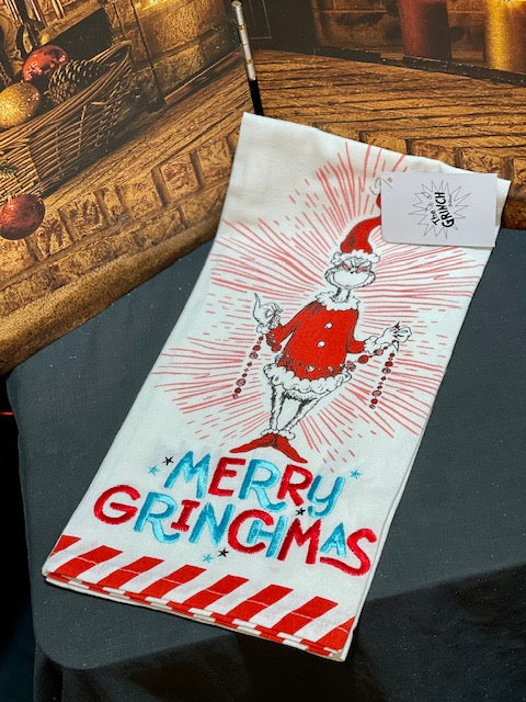A GRINCH CHRISTMAS 67CM TEA TOWEL 6011783