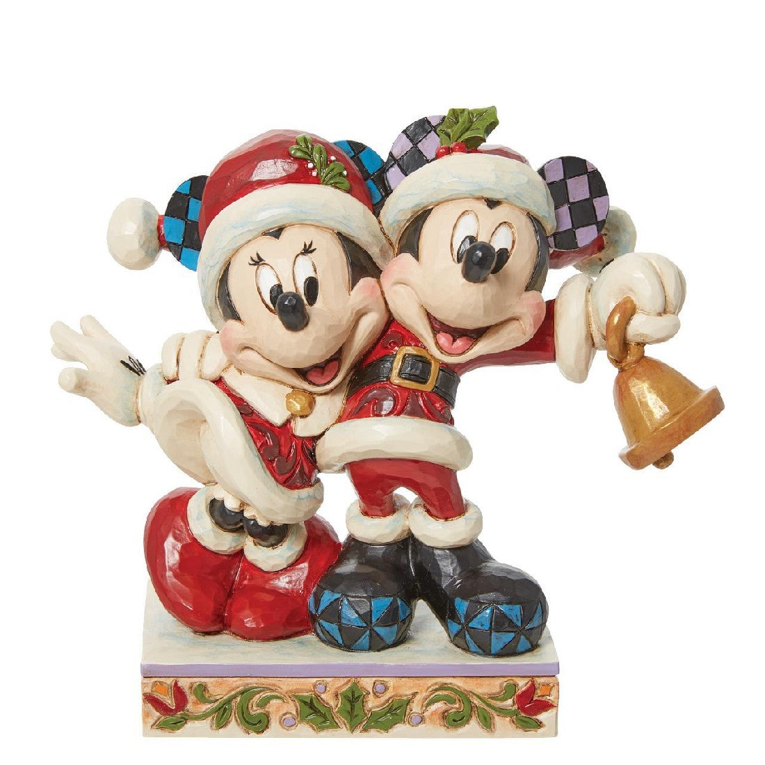 JIM SHORE DISNEY TRADITIONS - MICKEY & MINNIE JINGLE BELL 6013058