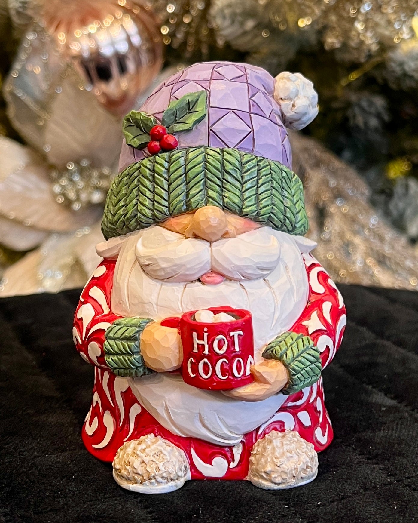 JIM SHORE HWC - CHRISTMAS GNOME - A CUP OF GOOD CHEER 6015473