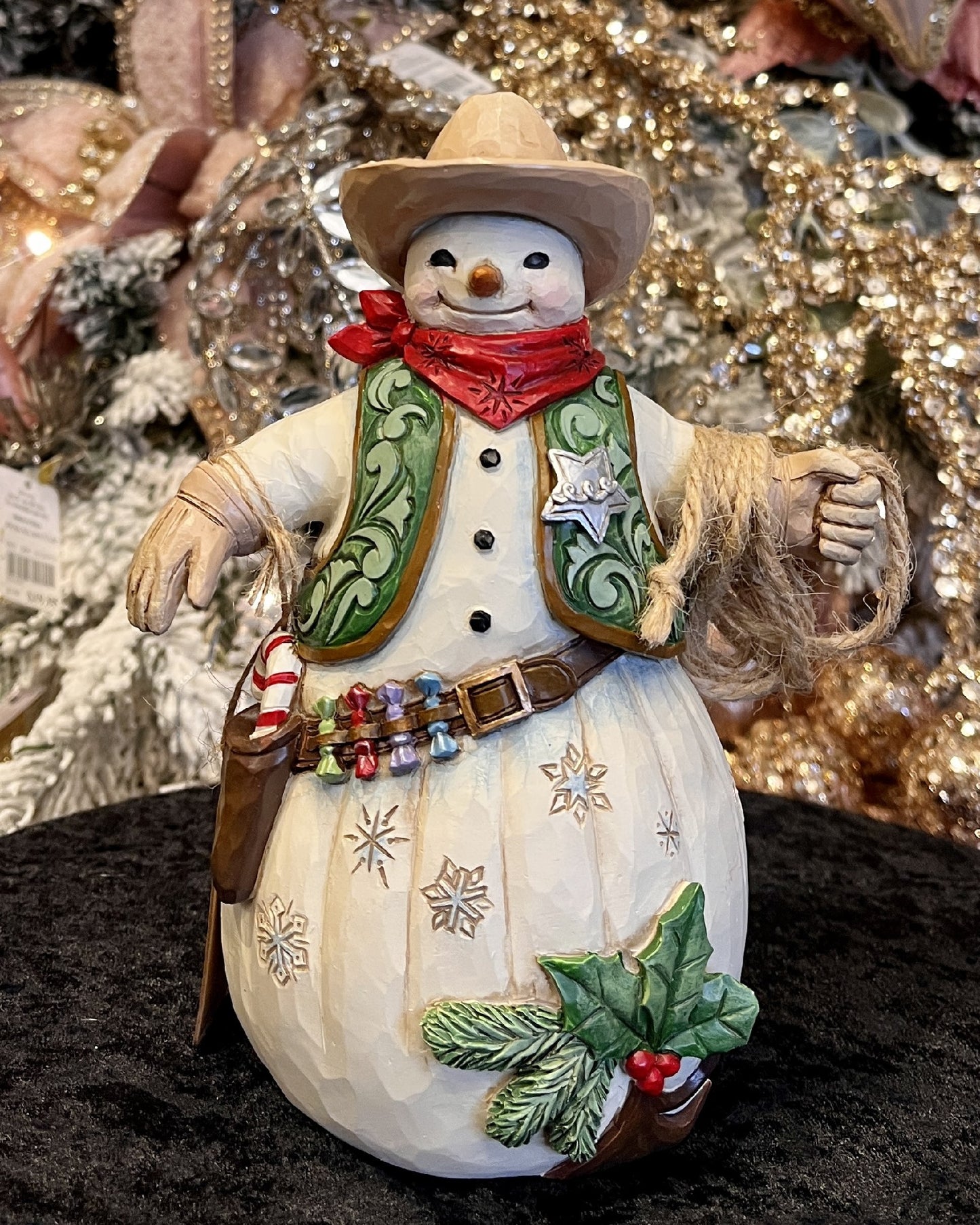 JIM SHORE HWC - COWBOY SNOWMAN 6015458