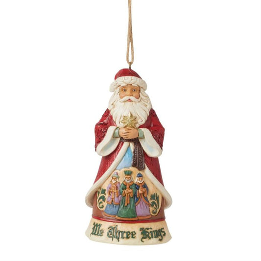 JIM SHORE HWC - SANTA WE THREE KINGS HANGING ORNAMENT 6015538