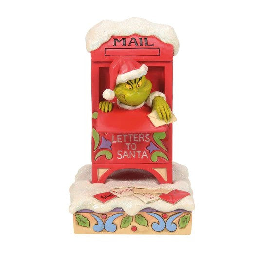 JIM SHORE GRINCH - GRINCH IN MAILBOX 6017057
