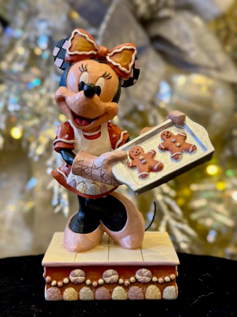 JIM SHORE DISNEY TRADITIONS MINNIE WITH GINGERBREAD COOKIES 6016881