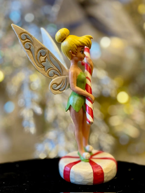JIM SHORE DISNEY TRADITIONS TINKER BELL WITH CANDY CANE 6016887