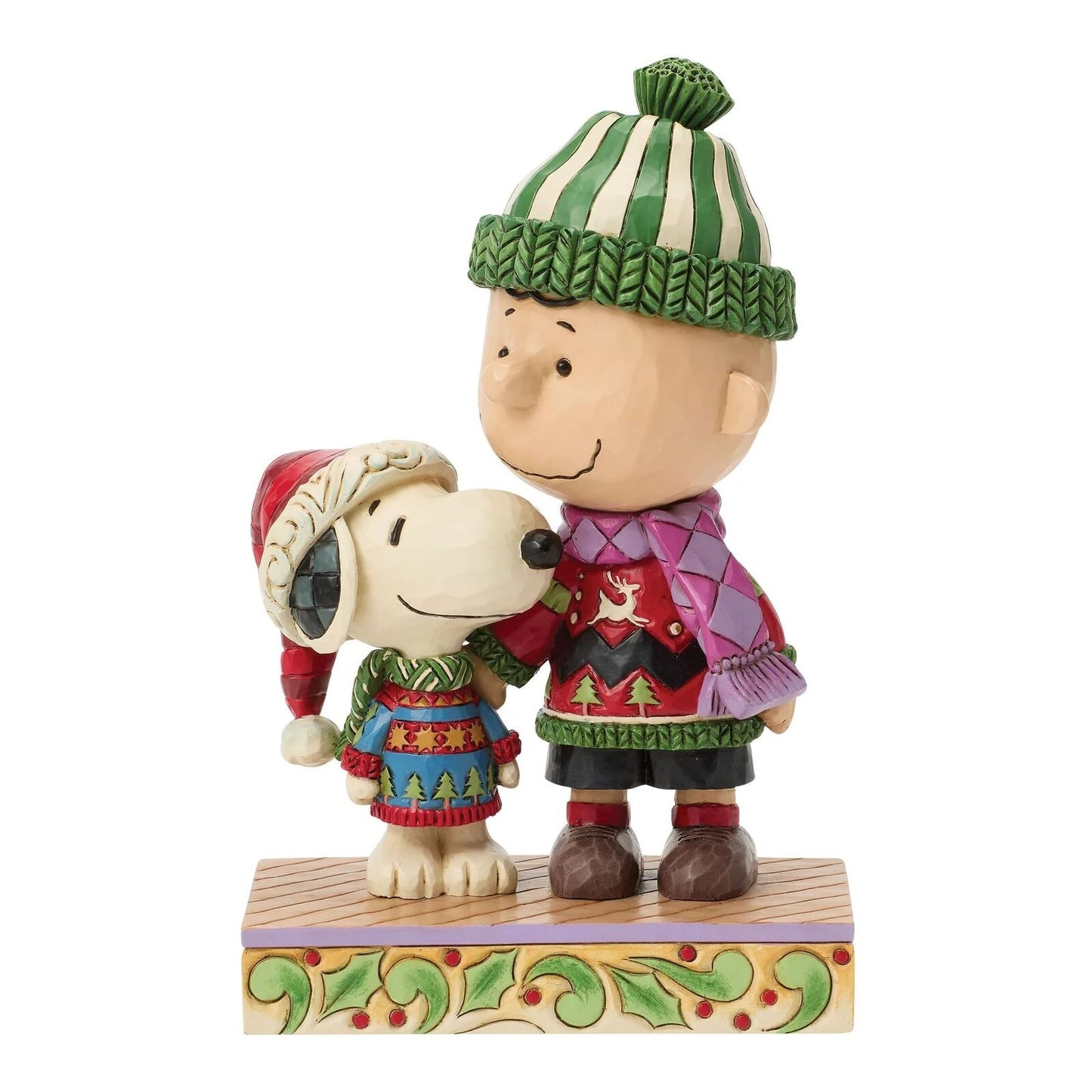 JIM SHORE - PEANUTS - CHARLIE BROWN & SNOOPY CHRISTMAS SWEATERS 6018686