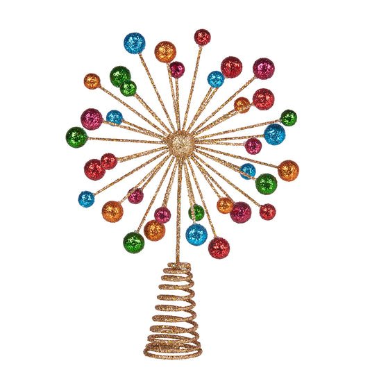 RETRO COLOURFUL BALL TREE TOPPER SHD1044