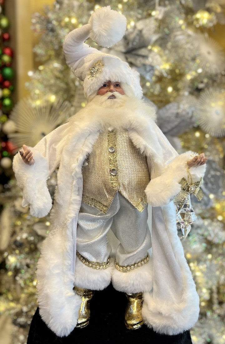 WHITE & GOLD SANTA 4102253