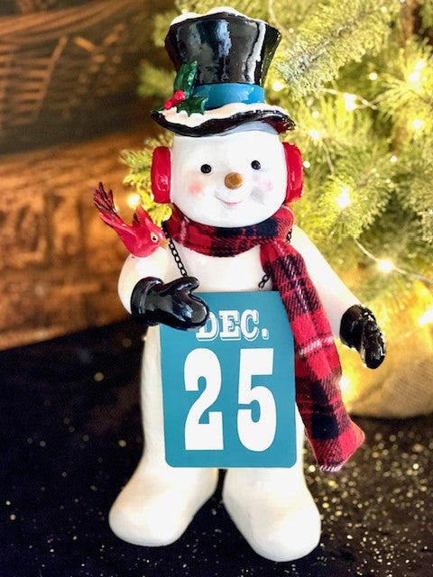 RETRO SNOWMAN DECEMBER 25TH SIGN 4110250