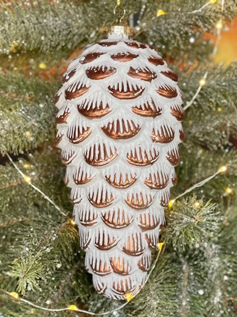 LARGE GLASS PINECONE ORNAMENT 4124594