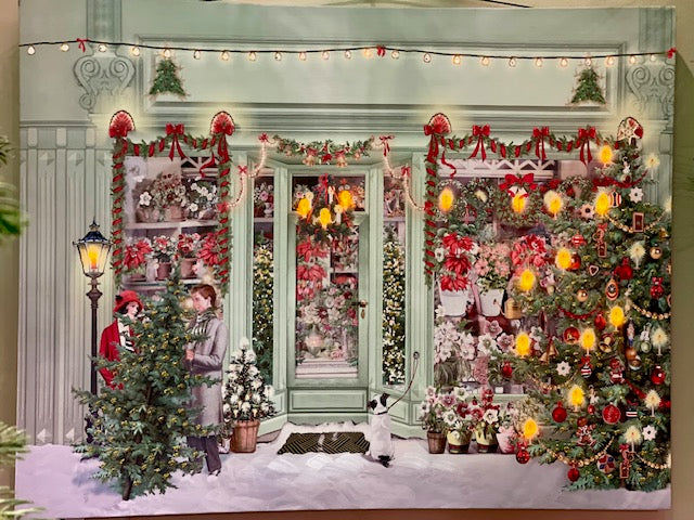 CHRISTMAS SCENE LED FLOWER SHOP 4557408