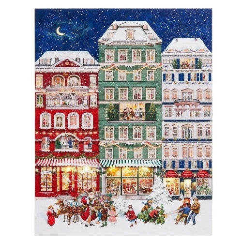 HOLIDAY VILLAGE LED SCENE WALL ART 4557406