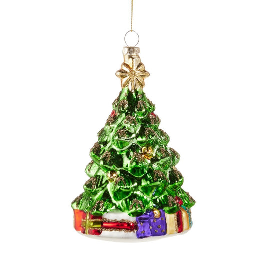 CHRISTMAS TREE GLASS HANGING ORNAMENT 4520880