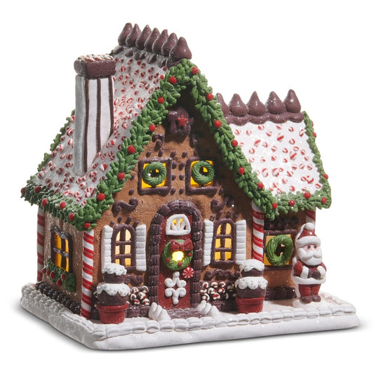 CHOCOLATE GINGERBREAD HOUSE WITH SANTA 4516665