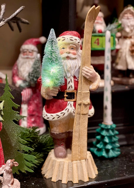 SANTA WITH SKIS LED STANDING 4501632