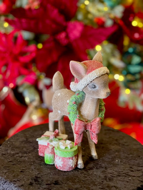 SET OF 2 VINTAGE CHRISTMAS REINDEER 9 INCH 4519142