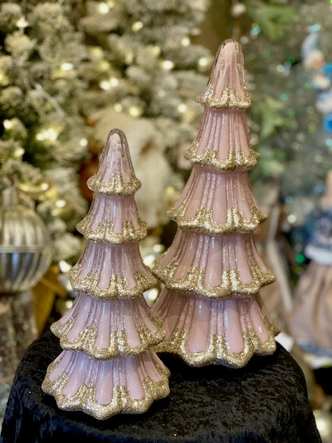 SMALL PINK GOLD GLASS TREE 4516731
