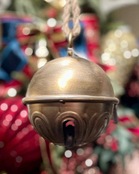 GOLD SLEIGH BELL 5 INCH HANGING 4521348