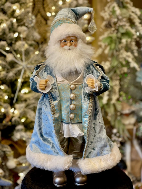BLUE VICTORIAN 18 INCH SANTA 4515541