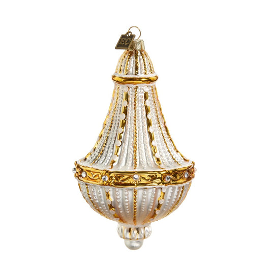 ERIC CORTINA GOLD ESTATE CHANDELIER GLASS ORNAMENT 4453150