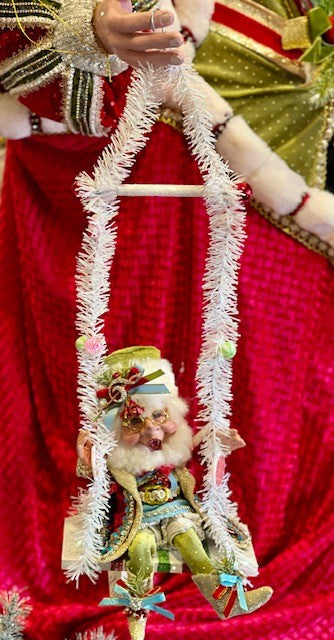 WHITE SMALL ELF SWING 39-20132