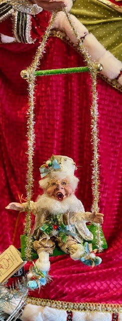 GREEN TINSEL SMALL SWING 39-20132