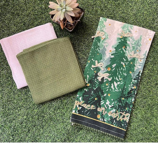 CHRISTMAS TEA TOWELS PACK OF 3 - CHRISTMAS FOREST