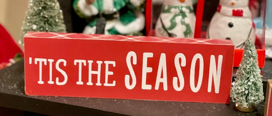 RED TIS THE SEASON BLOCK X2517