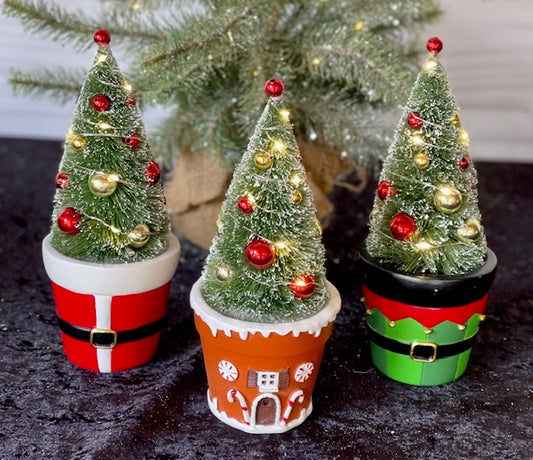 BRISTLE TREE LED IN ELF POT XPG40