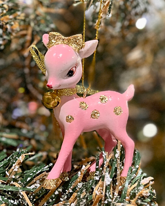 PINK & GOLD RETRO REINDEER A 4457653