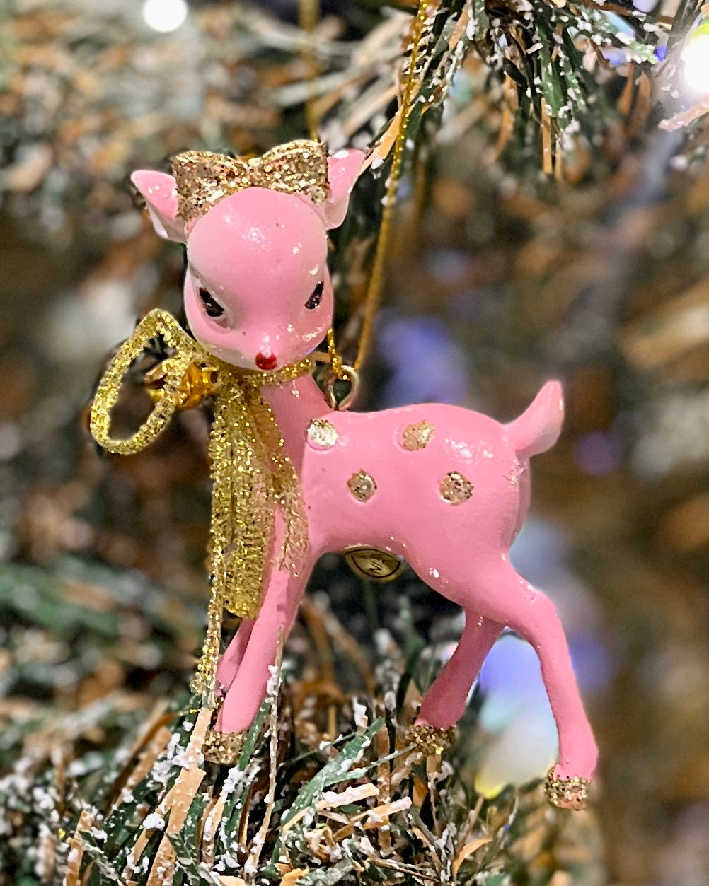 PINK & GOLD RETRO REINDEER C 4457653