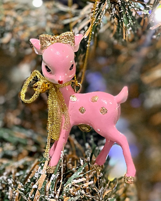 PINK & GOLD RETRO REINDEER C 4457653