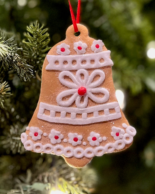 GINGERBREAD BELL ORNAMENT HOS-9028