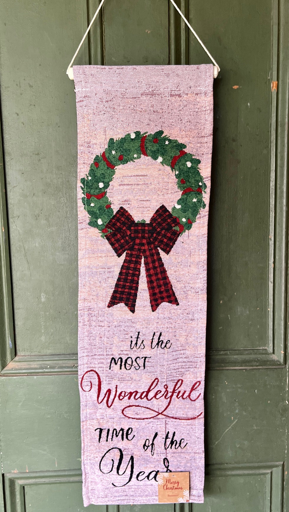 IT'S THE MOST WONDERFUL TIME TAPESTRY BANNER 2512-BNR