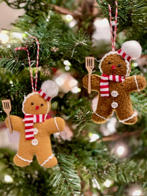 TAN GINGERBREAD HANGING ORNAMENT UC571130