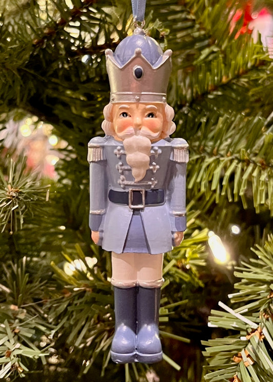BLUE & WHITE NUTCRACKER ORNAMENT SEM408