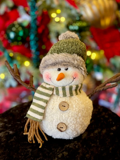 GREEN BEANIE SNOWMAN XX9691