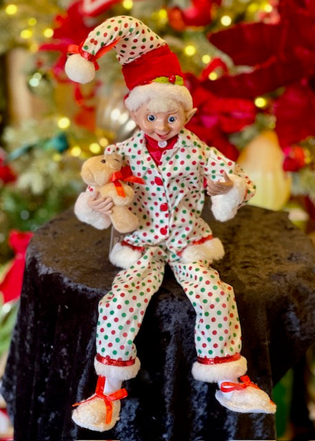 PETER THE ELF HOLDING TEDDY 4502286