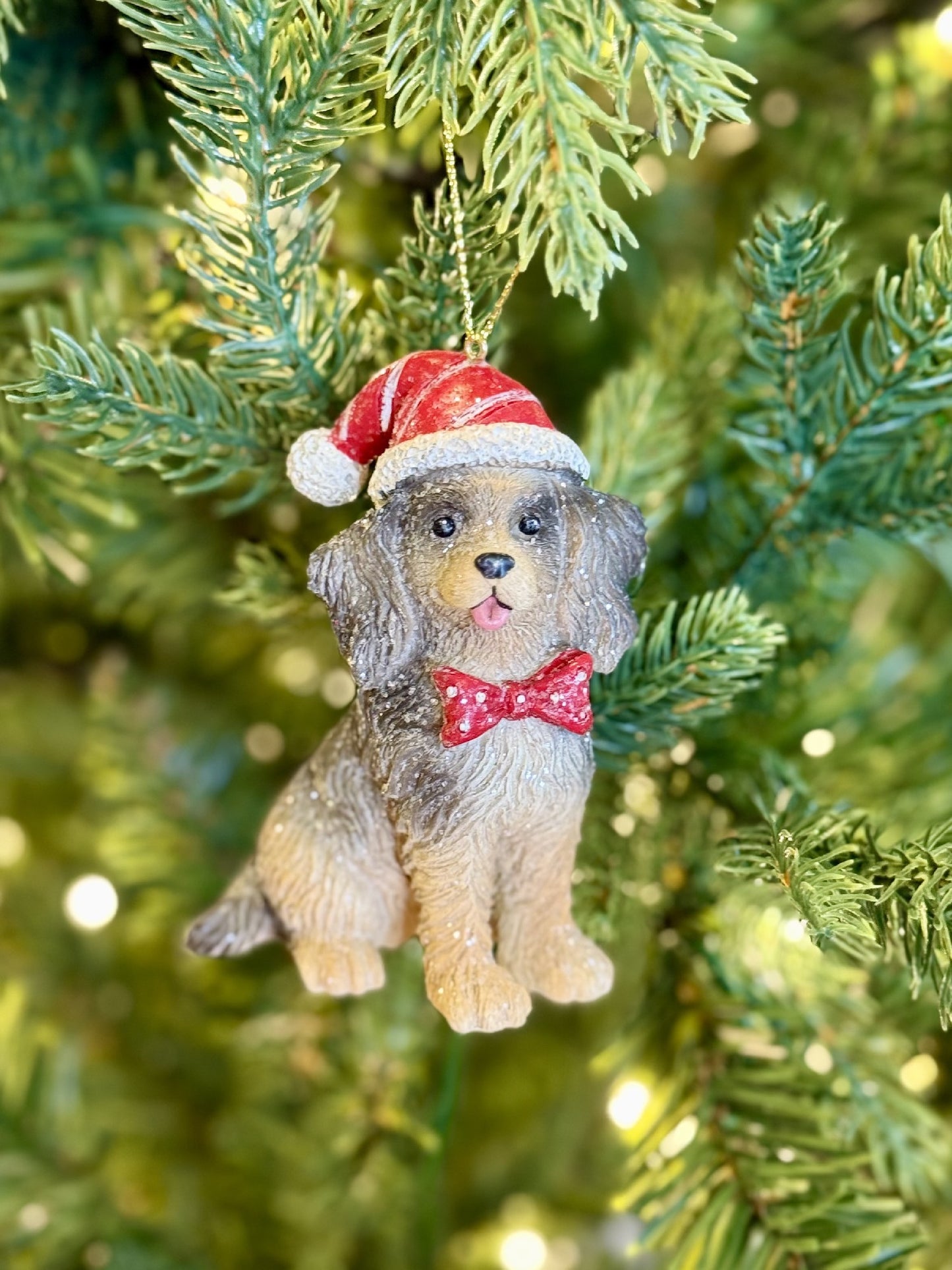 Santa Hat Spaniel Ornament 4507047
