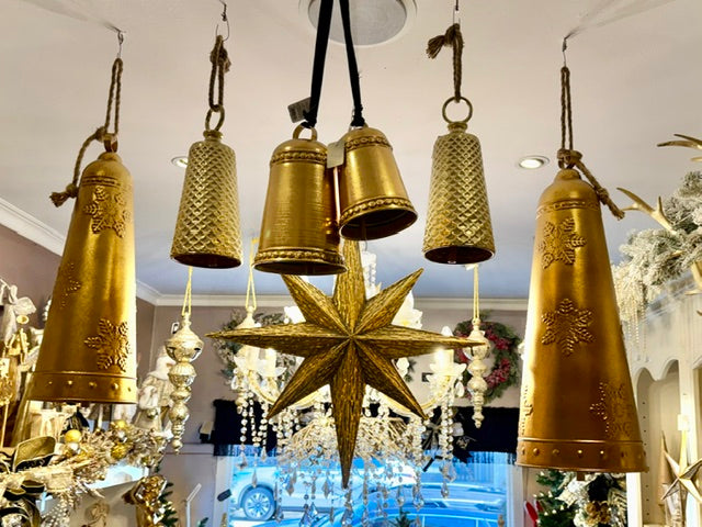 LARGE GOLD EMBOSSED LONG BELL