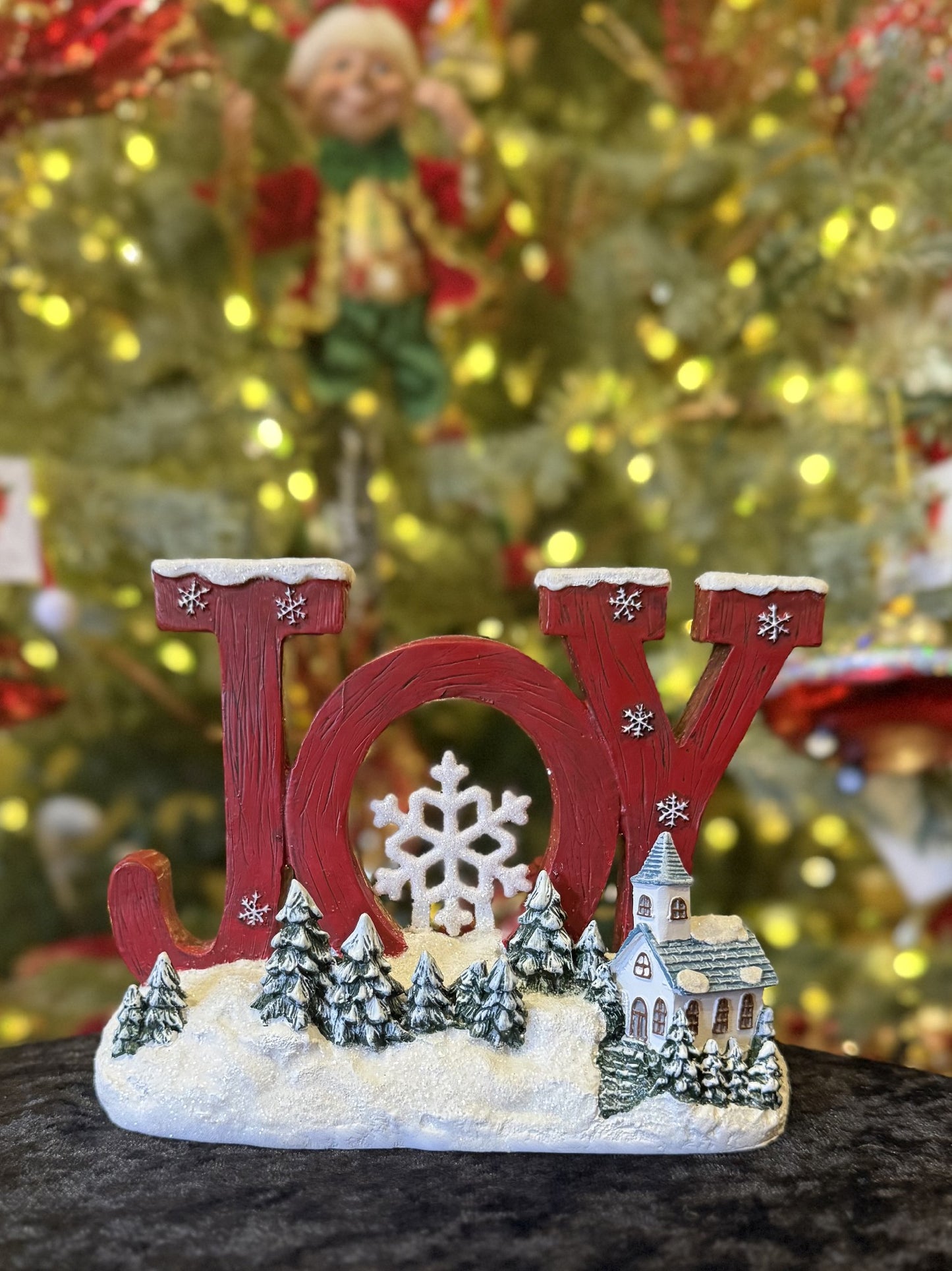 JOSEPH'S STUDIO JOY WITH SNOWFLAKE LED SCENE 138024