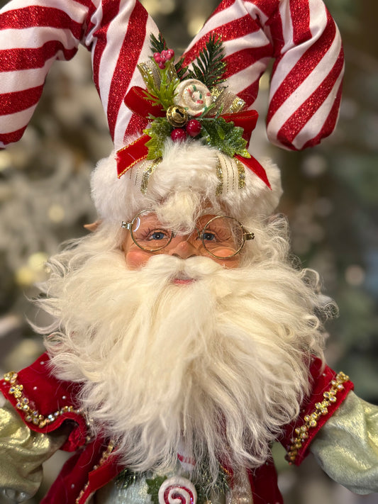 MARK ROBERTS - Medium North Pole Candy Cane Elf 51-64130