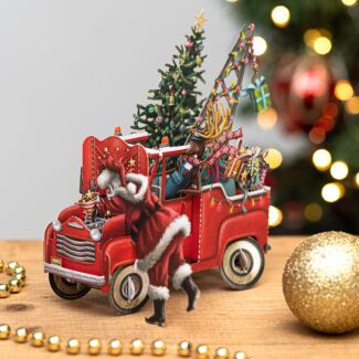 3D CHRISTMAS CARDS - SANTA'S PICKUP