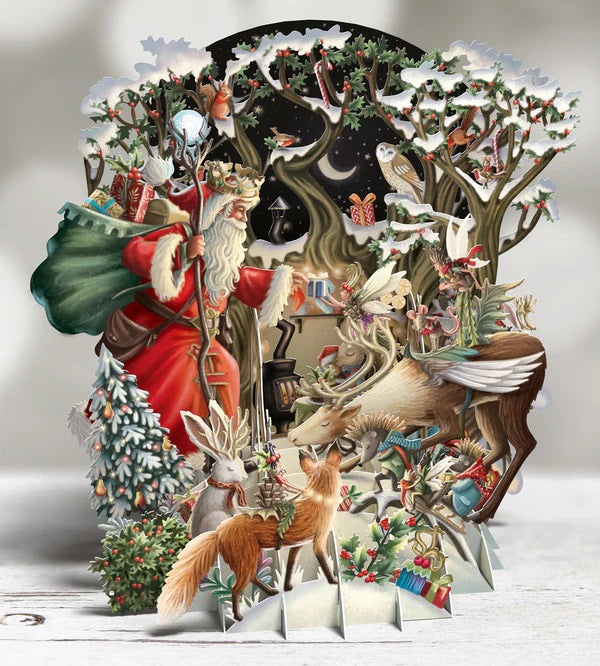 3D CHRISTMAS CARDS - SANTA'S WOODLAND