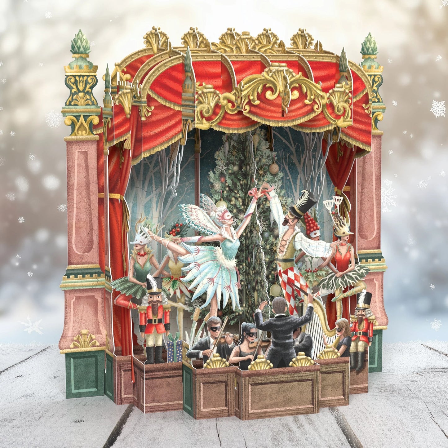 3D CHRISTMAS CARDS - CHRISTMAS BALLET
