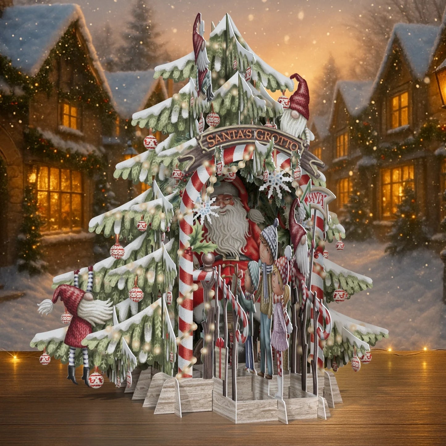 3D CHRISTMAS CARDS - SANTA'S GROTTO