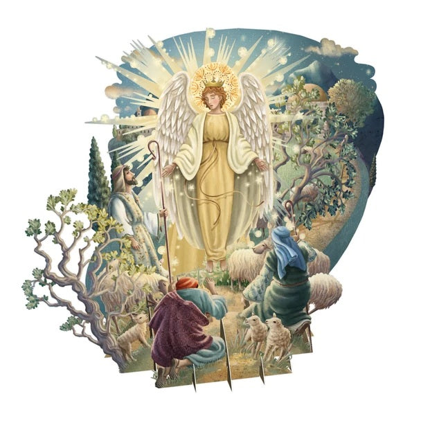 3D POP UP CHRISTMAS CARDS - THE ANNUNCIATION CHRISTMAS