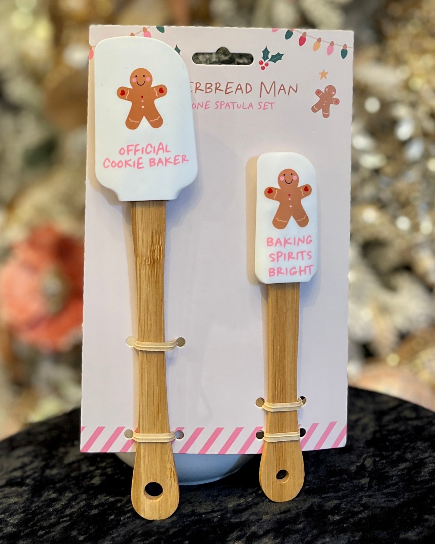 GINGERBREAD MAN SPATULA 2 PIECE SET