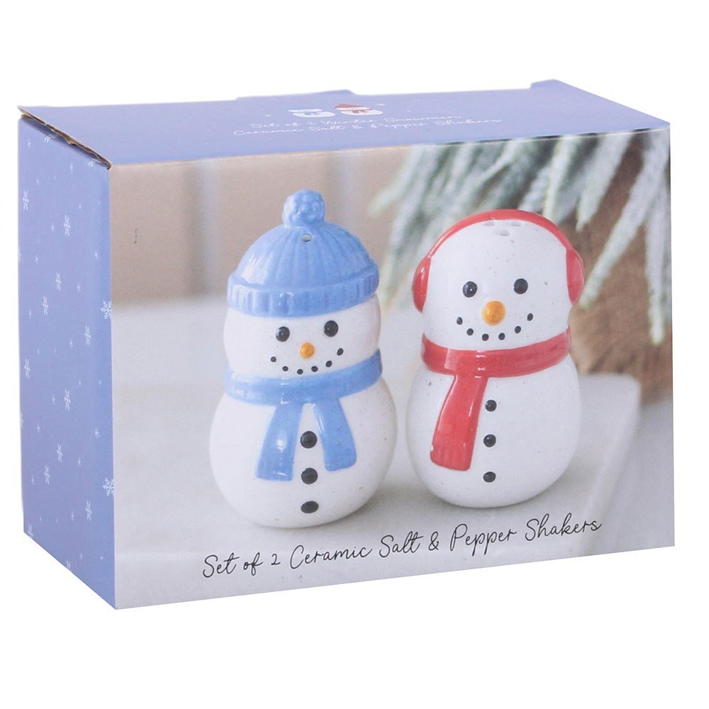 Winter Snowmen Salt and Pepper Shakers FN47827