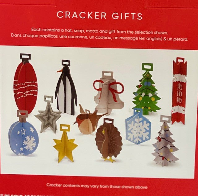12 DAYS OF CHRISTMAS CRACKERS BOX OF 12 SL0115