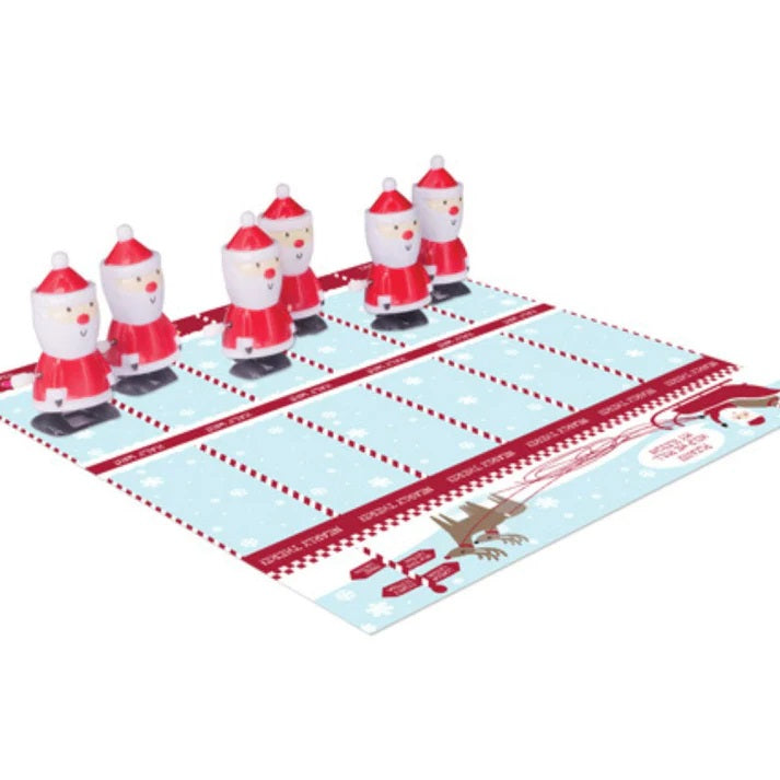 RACE TO THE NORTH POLE SANTA RACING CHRISTMAS CRACKERS 6 PC SET